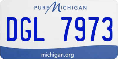 MI license plate DGL7973