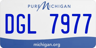 MI license plate DGL7977