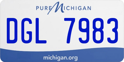 MI license plate DGL7983