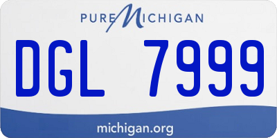 MI license plate DGL7999