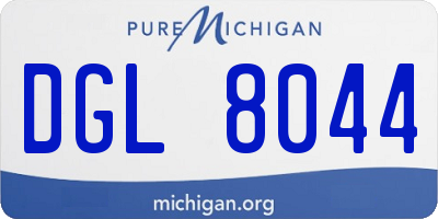 MI license plate DGL8044