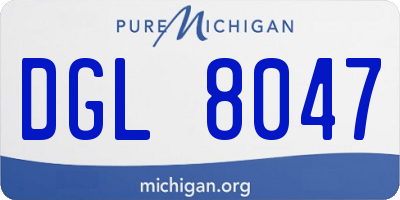 MI license plate DGL8047