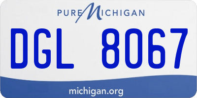 MI license plate DGL8067
