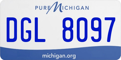 MI license plate DGL8097