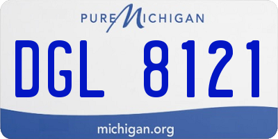 MI license plate DGL8121