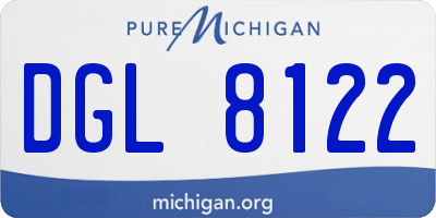 MI license plate DGL8122