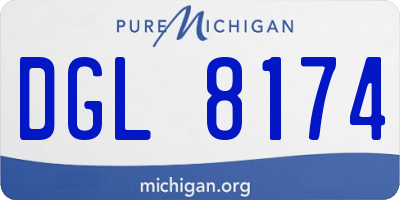 MI license plate DGL8174