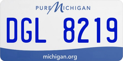 MI license plate DGL8219
