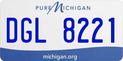 MI license plate DGL8221