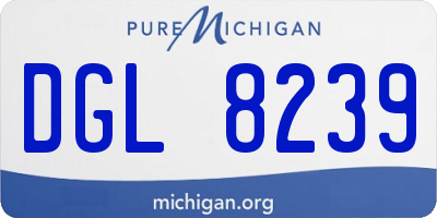MI license plate DGL8239