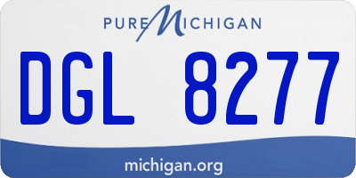 MI license plate DGL8277