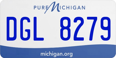 MI license plate DGL8279