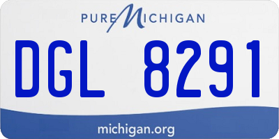 MI license plate DGL8291