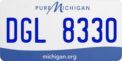 MI license plate DGL8330