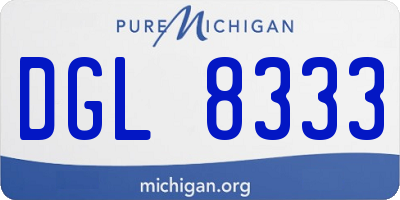 MI license plate DGL8333