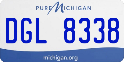 MI license plate DGL8338