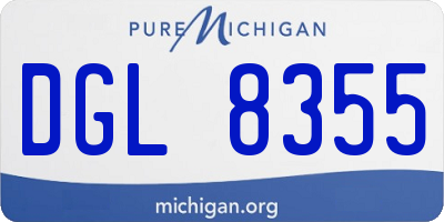 MI license plate DGL8355