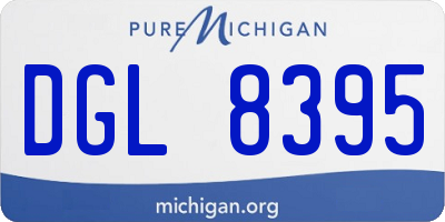 MI license plate DGL8395