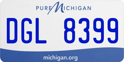 MI license plate DGL8399