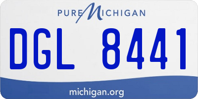 MI license plate DGL8441