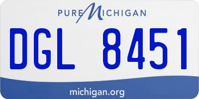 MI license plate DGL8451