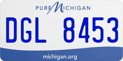 MI license plate DGL8453