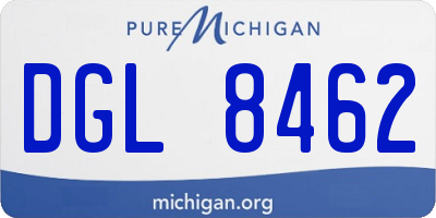 MI license plate DGL8462