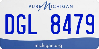 MI license plate DGL8479