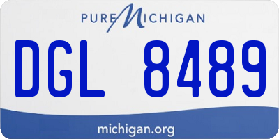 MI license plate DGL8489