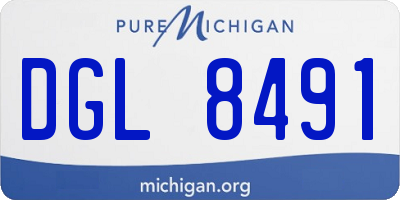 MI license plate DGL8491