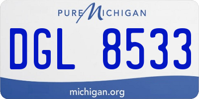 MI license plate DGL8533