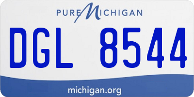 MI license plate DGL8544