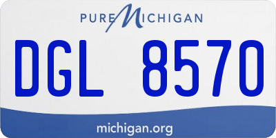 MI license plate DGL8570
