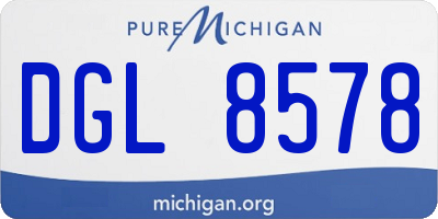 MI license plate DGL8578