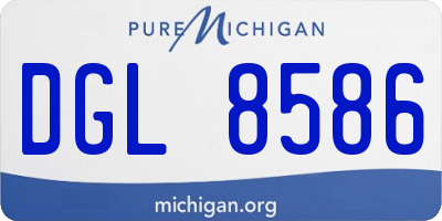 MI license plate DGL8586