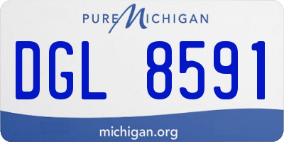 MI license plate DGL8591