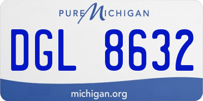MI license plate DGL8632