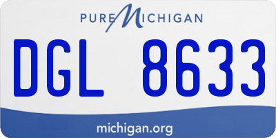 MI license plate DGL8633