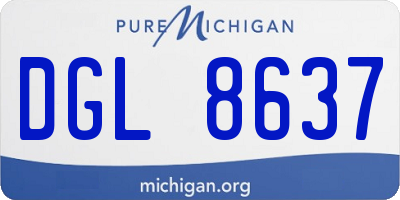 MI license plate DGL8637