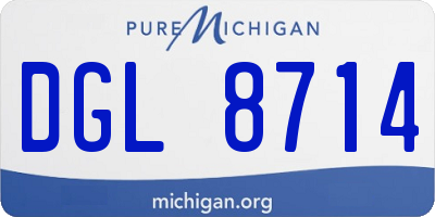 MI license plate DGL8714