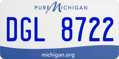 MI license plate DGL8722