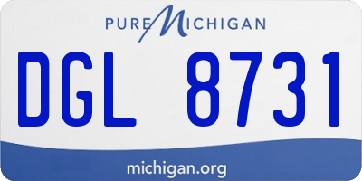 MI license plate DGL8731