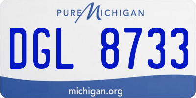 MI license plate DGL8733