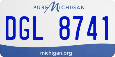 MI license plate DGL8741