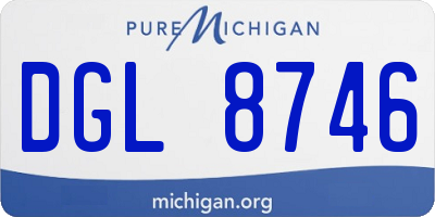 MI license plate DGL8746