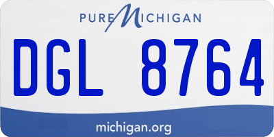 MI license plate DGL8764