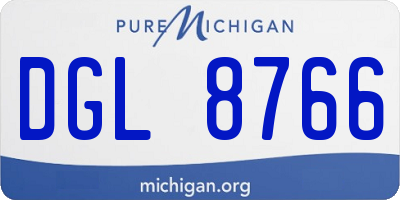 MI license plate DGL8766