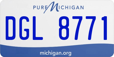 MI license plate DGL8771