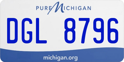 MI license plate DGL8796