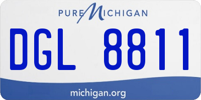 MI license plate DGL8811